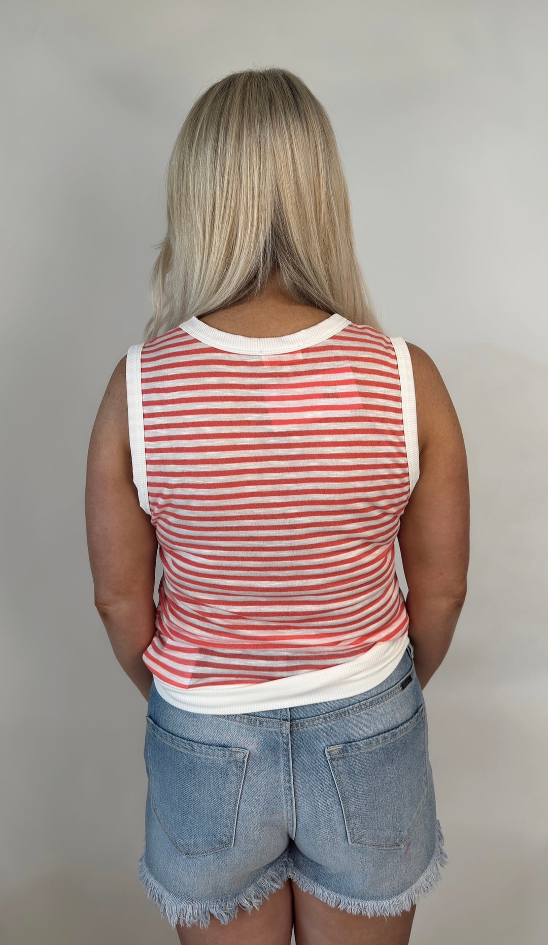 Coastal Charm Stripe Knit Tank