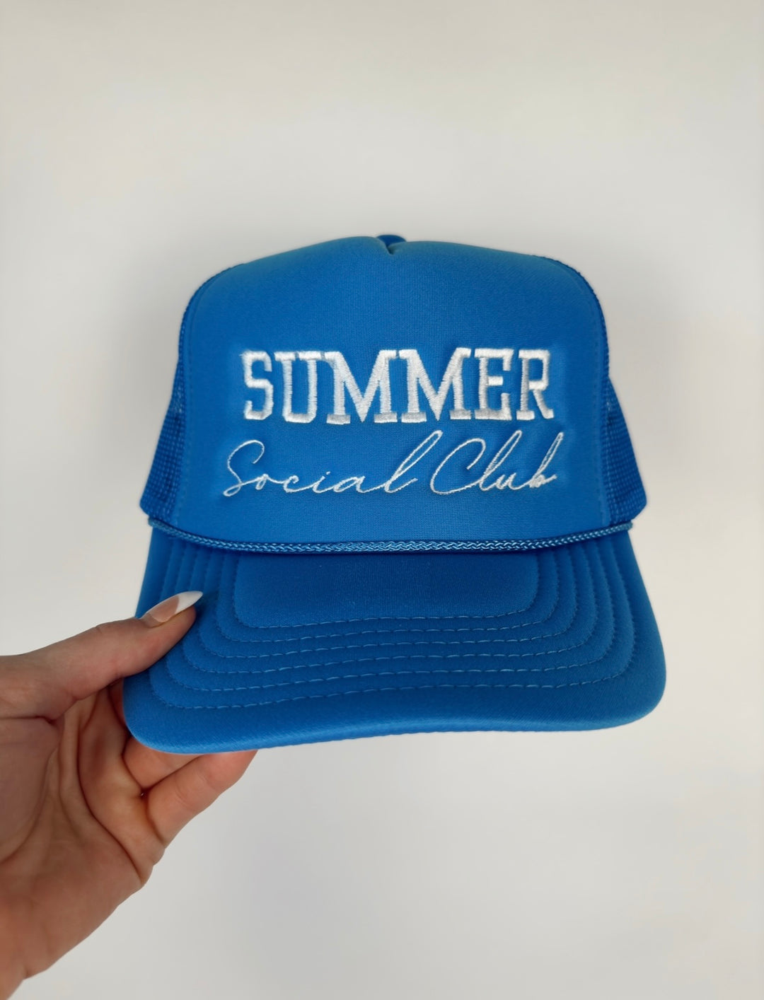 Summer Social Club Trucker Hat - Cobalt Blue