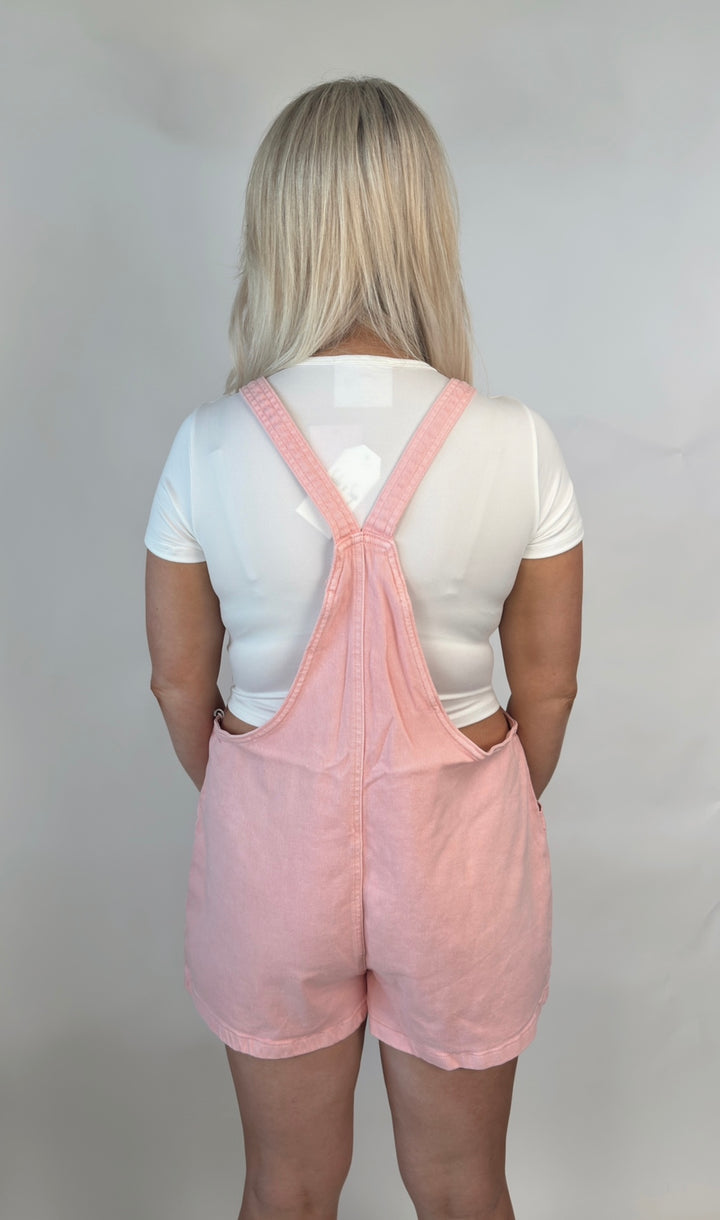 Take a Stroll Romper -Pink