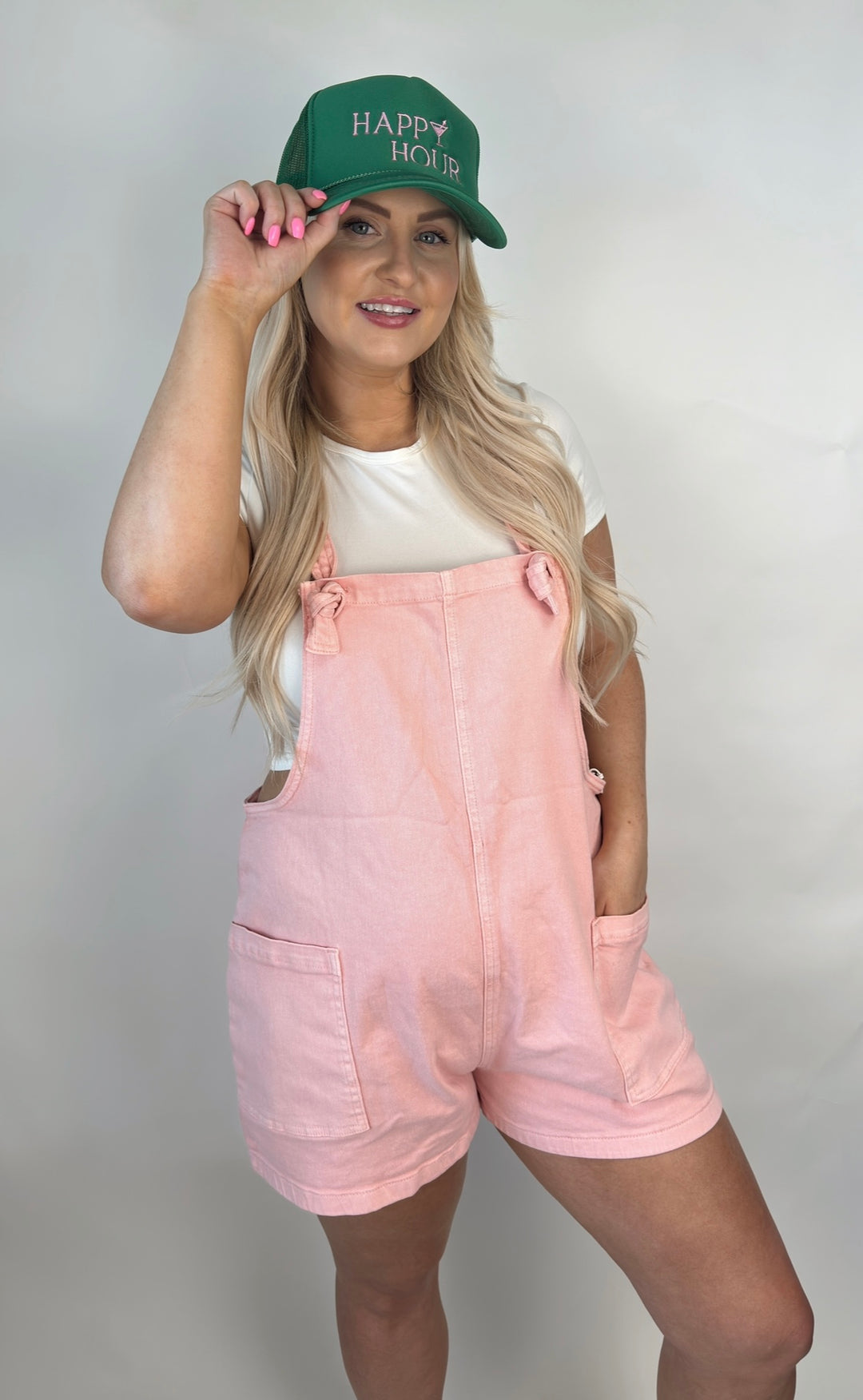 Take a Stroll Romper -Pink