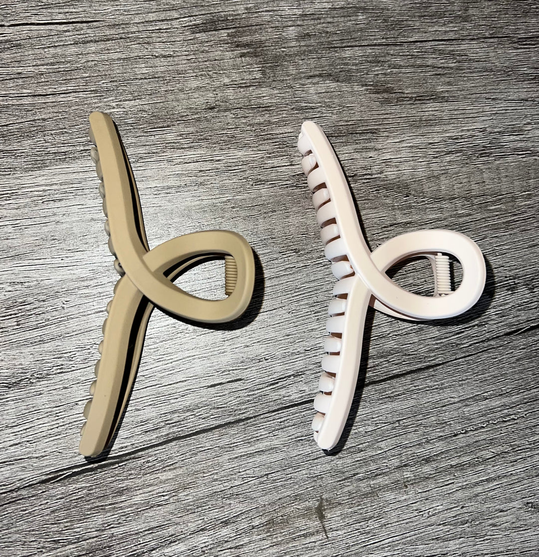 Twisted Hair Claw Clips